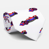 プロフェッショナルレーシングカー漫画イラストレーション ネクタイ (ロール)