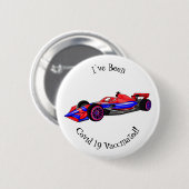 プロフェッショナルレーシングカー漫画イラストレーション 缶バッジ (正面&裏面)