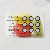 プロフェッショナルロイヤリティカード – Macaroonデザイン2 ロイヤリティカード (裏面)