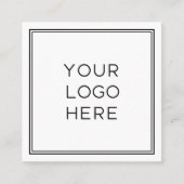 プロフェッショナルロカスタムゴ|シンプルとミニマリスト スクエア名刺 (正面)