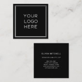 プロフェッショナルロカスタムゴ|シンプルとミニマリスト スクエア名刺 (正面/裏面)