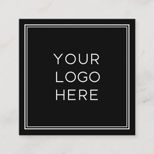 プロフェッショナルロカスタムゴ|シンプルとミニマリスト スクエア名刺 (正面)