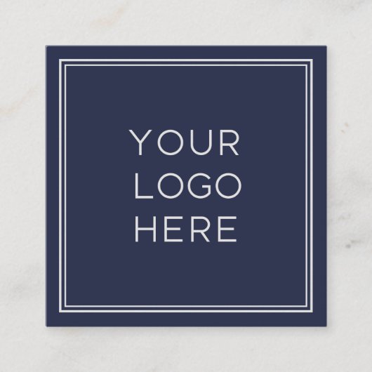 プロフェッショナルロカスタムゴ|シンプルとミニマリスト スクエア名刺 (正面)