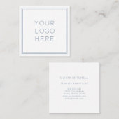 プロフェッショナルロカスタムゴ|シンプルとミニマリスト スクエア名刺 (正面/裏面)