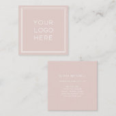 プロフェッショナルロカスタムゴ|シンプルとミニマリスト スクエア名刺 (正面/裏面)