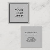 プロフェッショナルロカスタムゴ|シンプルとミニマリスト スクエア名刺 (正面/裏面)