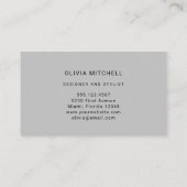 プロフェッショナルロカスタムゴ|シンプルとミニマリスト 名刺 (裏面)