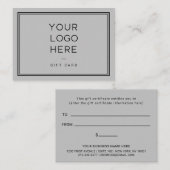 プロフェッショナルロカスタムゴ|シンプルギフト券 割引カード (正面/裏面)