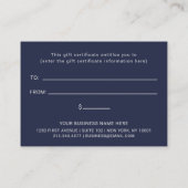 プロフェッショナルロカスタムゴ|シンプルギフト券 割引カード (裏面)