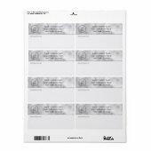 プロフェッショナルロゴはこちら白黒大理石 ラベル (フルシート)