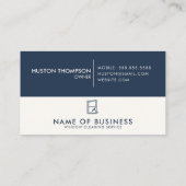 プロフェッショナルロゴウィンドウ清掃サービス 名刺 (裏面)