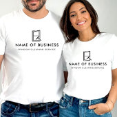 プロフェッショナルロゴウィンドウ清掃サービス Tシャツ