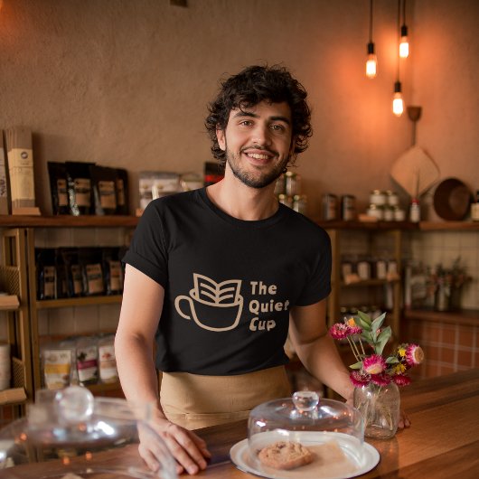 プロフェッショナルロゴコーヒーショップブランドユニフォーム Tシャツ