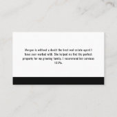 プロフェッショナルロゴソーシャルメディアのアイコン実在エスティティ 名刺 (裏面)