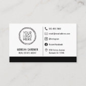 プロフェッショナルロゴソーシャルメディアのアイコン実在エスティティ 名刺 (正面)