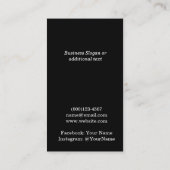 プロフェッショナルロゴバラ金ゴールドQRコード 名刺 (裏面)