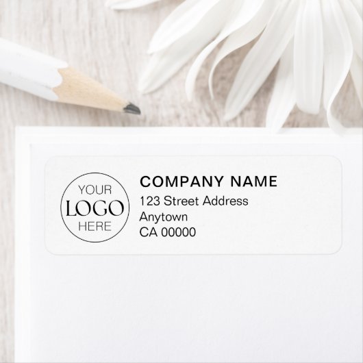 プロフェッショナルロゴビジネスモダン差出人住所 ラベル (インサイチュ)