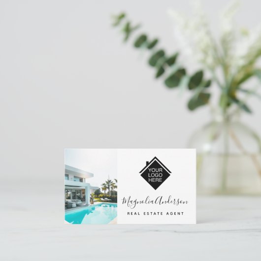 プロフェッショナルロゴフォト実在エステートエージェント 名刺 (スタンド正面)