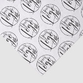 プロフェッショナルロゴブランディング白黒パターン 薄葉紙 (詳細)