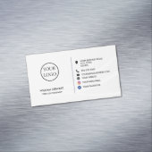 プロフェッショナルロゴミニマルなソーシャルメディアWebサイト マグネット名刺 (インサイチュ)