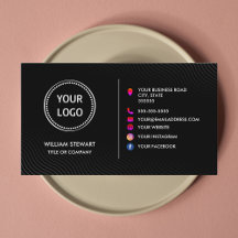 プロフェッショナルロゴミニマルなソーシャルメディアWebサイト