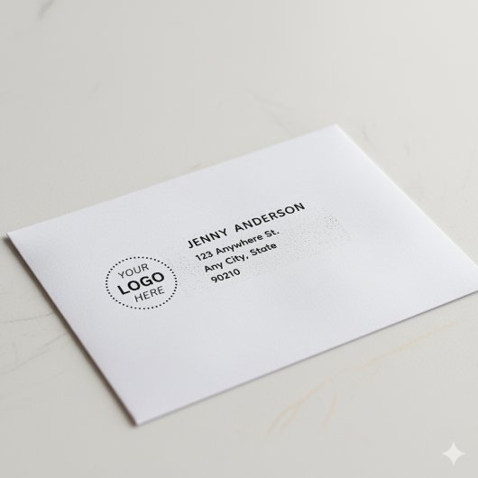 プロフェッショナルロゴモダン事業差出人住所 セルフインキングスタンプ