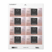 プロフェッショナルロゴラップのまわりにバラ金ゴールド ラベル (フルシート)