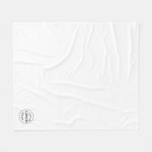 プロフェッショナルロゴ中サイズ50"x60" フリースブランケット (正面(横))