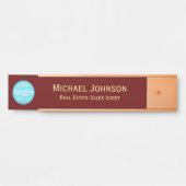 プロフェッショナルロゴ名の追加タイトルビジネスオフィス サインプレート (正面)