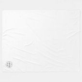 プロフェッショナルロゴ大型60"x80" フリースブランケット (正面(横))