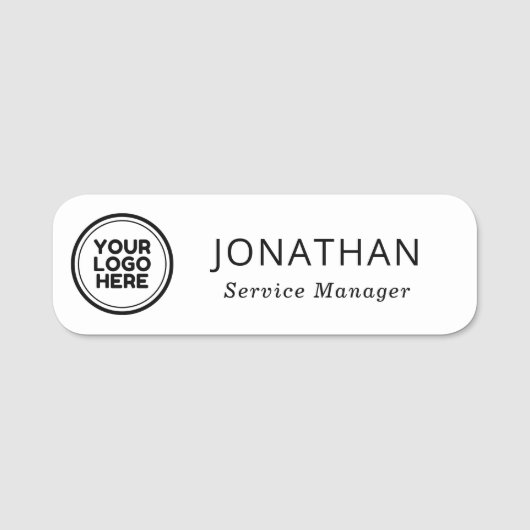 プロフェッショナルロゴ従業員ビジネス 名札 (正面)