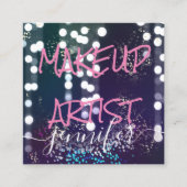 プロフェッショナルロゴ爪、 ネイル美しいヘアフィルムメーカー スクエア名刺 (正面)