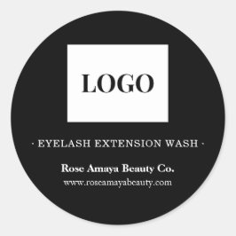 プロフェッショナルロゴ白黒クリーナーラベル ラウンドシール