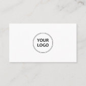 プロフェッショナルロゴ白黒名刺 名刺 (正面)