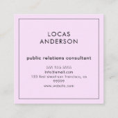 プロフェッショナルロゴ スクエア名刺 (裏面)