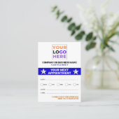 プロフェッショナルロゴ、バルクモダンアポイントメントカード 予約カード (スタンド正面)