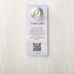 プロフェッショナルロゴQRコードホテルB&B情報 ドアノブサイン