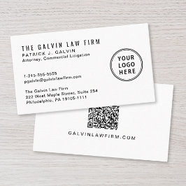 プロフェッショナルロゴQRコード会社社員 名刺