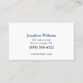 プロフェッショナルロックスミスサービスの名刺 名刺 (裏面)