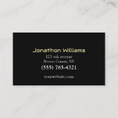 プロフェッショナルロックスミスサービスの名刺 名刺 (裏面)