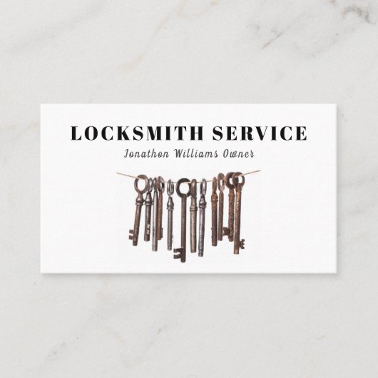 プロフェッショナルロックスミスサービスの名刺 名刺 (正面)