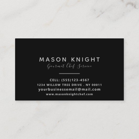 プロフェッショナルロック石板ストーングランジデザイン 名刺 (裏面)