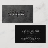 プロフェッショナルロック石板ストーングランジデザイン 名刺 (正面/裏面)