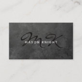 プロフェッショナルロック石板ストーングランジデザイン 名刺 (正面)