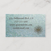 プロフェッショナルロマンチックで華やかな華やかなタンポポ 名刺 (裏面)
