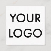 プロフェッショナルロミニマルゴモダンホワイト スクエア名刺 (正面)