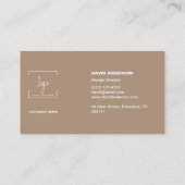 プロフェッショナルロモダンゴシンプルミニマル 名刺 (裏面)