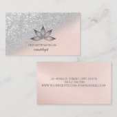 プロフェッショナルロータスシルバー《写真》ぼけ味名刺 名刺 (正面/裏面)