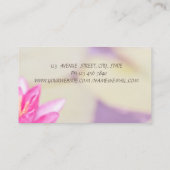 プロフェッショナルロータスヨガ《写真》ぼけ味 名刺 (裏面)