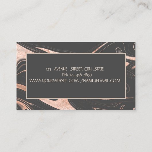 プロフェッショナルロータス金ゴールドストライプヨガインストラクター 名刺 (裏面)